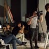 Behind the scenes of video production or video shooting, Film grain, selective focus, special