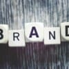 “Brand” spelled out on wooden blocks