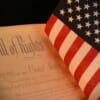 Patriotic Image of the American Bill of Rights