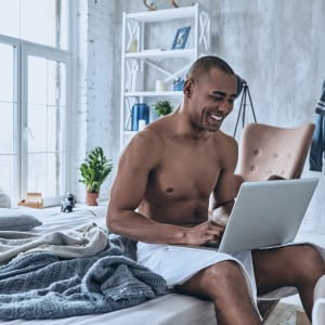 Surfing favorite websites.